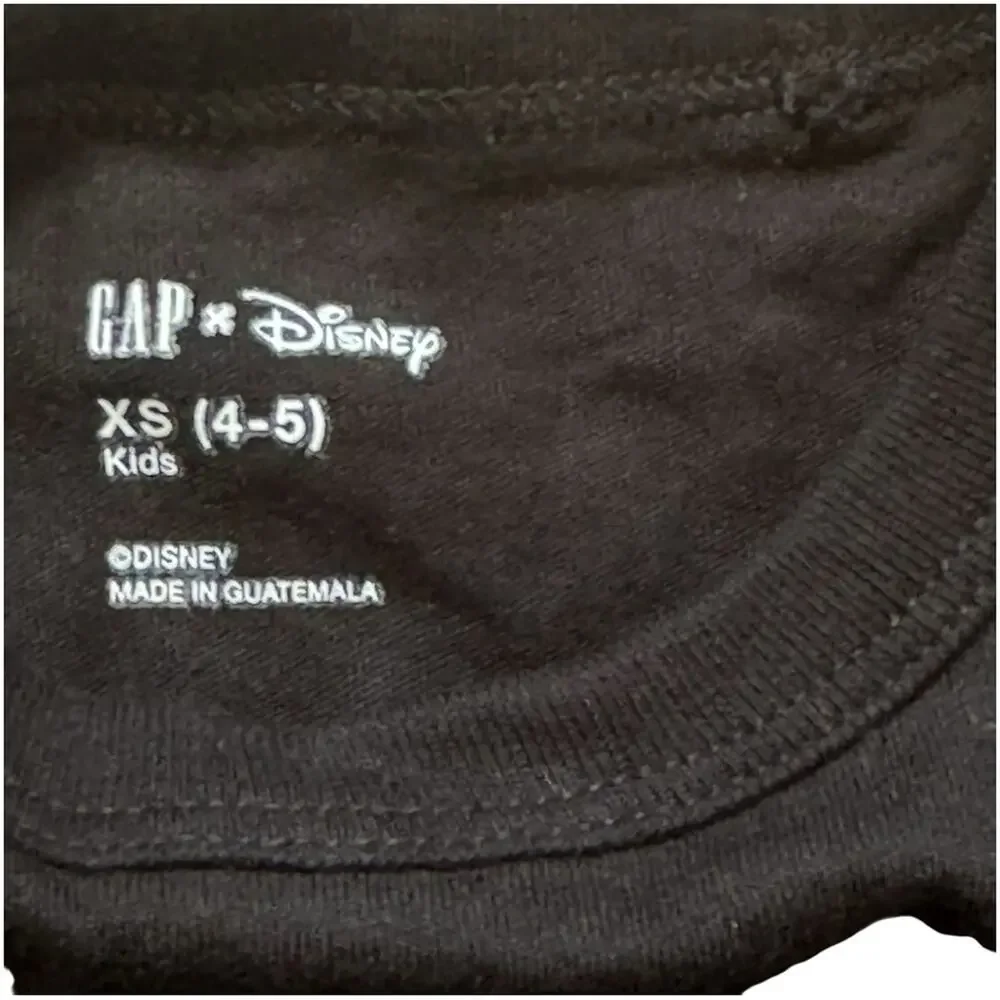 GAP Kids Black Mickey Mouse T-Shirt  Sz XS (4-5)